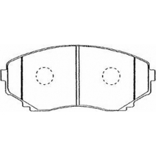 E1N021 AISIN Комплект тормозных колодок, дисковый тормоз