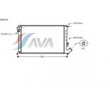 CNA2151 AVA Радиатор, охлаждение двигателя