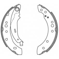 BSA2078.00 OPEN PARTS Комплект тормозных колодок