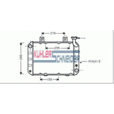 0104001 KUHLER SCHNEIDER Радиатор, охлаждение двигател