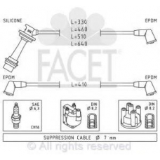 4.9438 FACET Ккомплект проводов зажигания