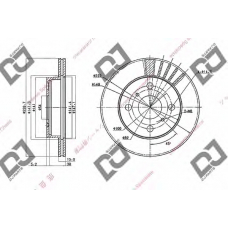 BD1559 DJ PARTS Тормозной диск