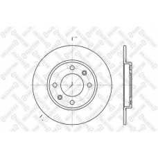 6020-9947-SX STELLOX Тормозной диск