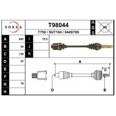 T98044 EAI Приводной вал