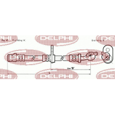 LH5233 DELPHI Тормозной шланг