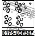 0175-UCF30F FEBEST Ремкомплект, тормозной суппорт