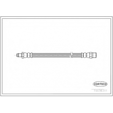 19036311 CORTECO Тормозной шланг