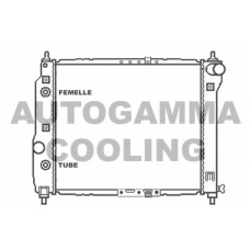 103839 AUTOGAMMA Радиатор, охлаждение двигателя