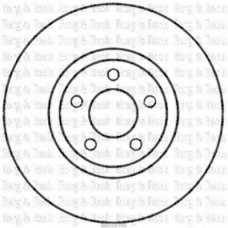 BBD5979S BORG & BECK Тормозной диск