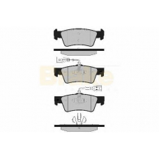 PA1725 BRAKE ENGINEERING Комплект тормозных колодок, дисковый тормоз