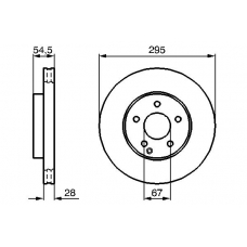 0 986 479 039 BOSCH Тормозной диск