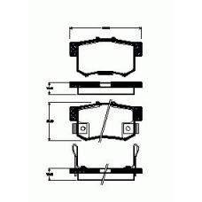 325.12 REMSA Тормозные колодки cr-v 02-04 (