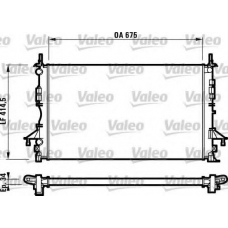 732828 VALEO Радиатор, охлаждение двигателя