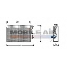 3700V311 VAN WEZEL Испаритель, кондиционер