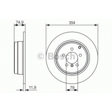 0 986 479 612 BOSCH Тормозной диск