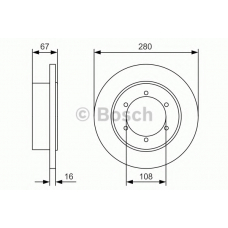 0 986 479 A94 BOSCH Тормозной диск