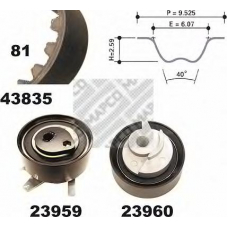 23835 MAPCO Комплект ремня грм