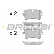 BP3502 BREMSI Комплект тормозных колодок, дисковый тормоз