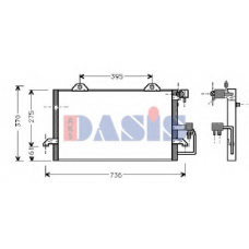 482070N AKS DASIS Конденсатор, кондиционер