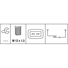 6DF 007 363-001 HELLA Выключатель фонаря сигнала торможения