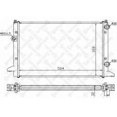 10-25198-SX STELLOX Радиатор, охлаждение двигателя