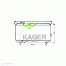 31-3220 KAGER Радиатор, охлаждение двигателя