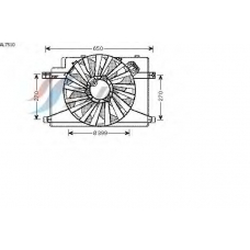 AL7510 AVA Вентилятор, охлаждение двигателя