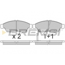BP3017 BREMSI Комплект тормозных колодок, дисковый тормоз