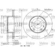 187148 VALEO Тормозной диск