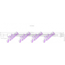 H4352 Brovex-Nelson Тормозной шланг