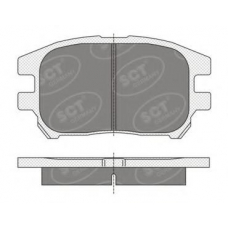 SP 347 SCT Комплект тормозных колодок, дисковый тормоз
