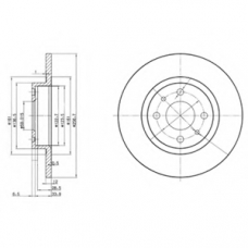 BG2411 DELPHI Тормозной диск