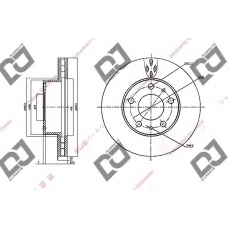 BD1525 DJ PARTS Тормозной диск