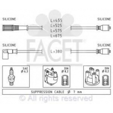 4.8366 FACET Комплект проводов зажигания