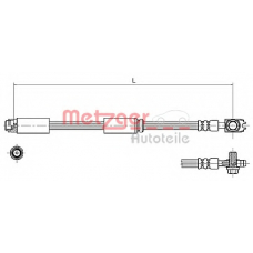 4116227 METZGER Тормозной шланг