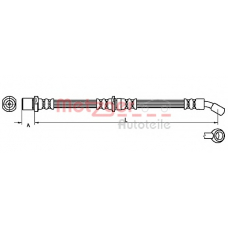 4110507 METZGER Тормозной шланг