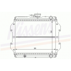 64082 NISSENS Радиатор, охлаждение двигателя