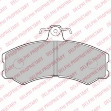 LP2215 DELPHI Комплект тормозных колодок, дисковый тормоз
