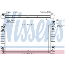 60958 NISSENS Радиатор, охлаждение двигателя