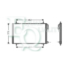 CO0166 EQUAL QUALITY Конденсатор, кондиционер