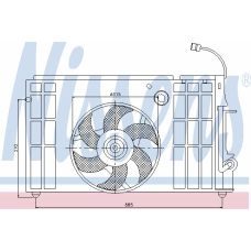 85325 NISSENS Вентилятор, охлаждение двигателя