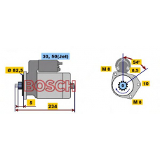 0 001 107 025 BOSCH Стартер