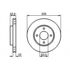 0 986 478 892 BOSCH Тормозной диск