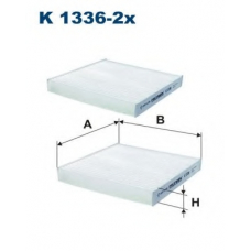 K1336-2x FILTRON Фильтр, воздух во внутренном пространстве