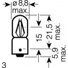 9930 OSRAM Лампа накаливания, стояночные огни / габаритные фо