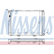 62731A NISSENS Радиатор, охлаждение двигателя