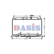 510075N AKS DASIS Радиатор, охлаждение двигателя