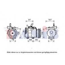 851958N AKS DASIS Компрессор, кондиционер