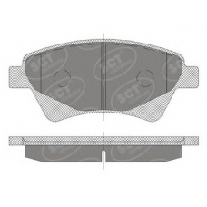 SP 408 PR SCT Комплект тормозных колодок, дисковый тормоз