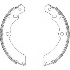Z4196.00 WOKING Комплект тормозных колодок